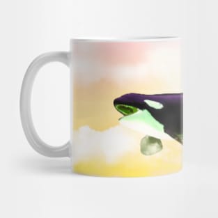 WHALE SWIMMING IN THE SKY Mug